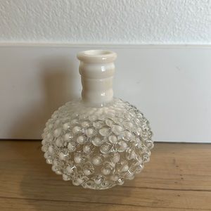 Vintage Mini Milk Glass Hobnail Vase